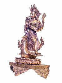 [master Quality], Buddhist Handmade Statue Of Bal Kumari, [antique Finishing], [rare Find]