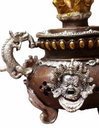 Brass Incense Burner With [copper And Gold Plated], [makal, Maka, Incense Burner]