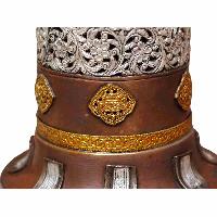 Copper 2-layer Incense Burner With [silver, Copper And Gold Plating], [makal, Maka, Incense Burner]