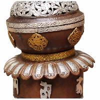 Copper 2-layer Incense Burner With [silver, Copper And Gold Plating], [makal, Maka, Incense Burner]