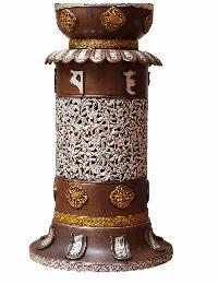 Copper 2-layer Incense Burner With [silver, Copper And Gold Plating], [makal, Maka, Incense Burner]