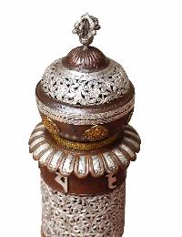 Copper 2-layer Incense Burner With [silver, Copper And Gold Plating], [makal, Maka, Incense Burner]