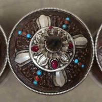 Zade Bowl With Copper And Crystal Handwork [incense Burner], [3 Pieces], [makal, Maka, Incense Burner]