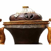 Gold Colour Copper Incense Burner, [sivler And Copper Plated], [makal, Maka, Incense Burner]