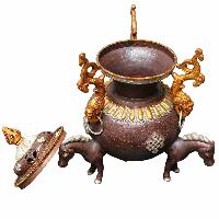 Gold Colour Copper Incense Burner, [sivler And Copper Plated], [makal, Maka, Incense Burner]