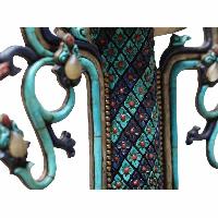 White Metal Chakrasambara With Two Guards With All [original Stone] Works
