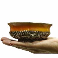 Silver Cup With Emitted [amber] Bowl, [11.5 Grams Of Silver Is Used]