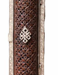 Copper Endless Knot Incense Burner, [copper And Silver Plated]