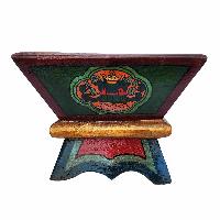 [traditional Tibetan], Wooden Incense Burner, Traditional Color Finishing