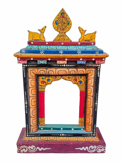 [traditional Tibetan], [wooden] Ritual Temple, [painted]