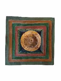 Buddhist [wooden], Statue Of Stupa [traditional Color], [painted]