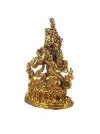 Buddhist Miniature Statue Of Vajradhara, [gold Plated]