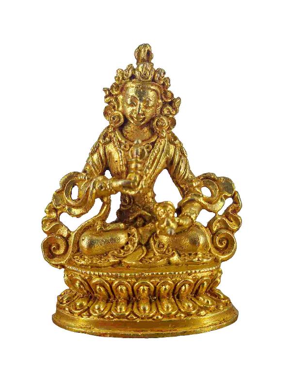 Buddhist Miniature Statue Of Vajrasattva, [gold Plated]
