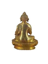 Buddhist Miniature Statue Of Amoghasiddhi Buddha, [gold Plated]