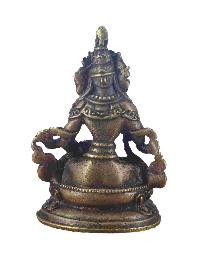 Buddhist Miniature Statue Of Vajrasattva, [chocolate Oxidized]