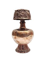 Buddhist Handmade Bhumpa- Bhumba Offering Bowl Set, [silver Plated]