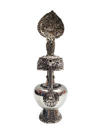 Buddhist Handmade Bhumpa- Bhumba Offering Bowl Set, [silver Plated]