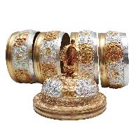 Buddhist Handmade Tibetan Offering, [partly Gold Plated, Silver Plated]