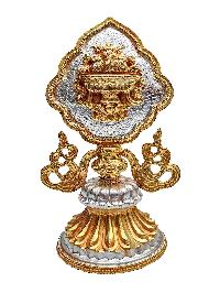 Buddhist Handmade [eight] Set Tibetan Offering Set, [partly Gold Plated, Silver Plated]