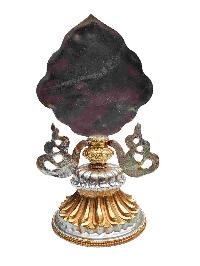 Buddhist Handmade [eight] Set Tibetan Offering Set, [partly Gold Plated, Silver Plated]