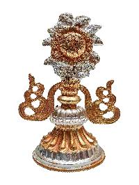 Buddhist Handmade [eight] Set Tibetan Offering Set Of Ashtamangala, [partly Gold Plated, Silver Plated]