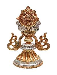 Buddhist Handmade [eight] Set Tibetan Offering Set Of Ashtamangala, [partly Gold Plated, Silver Plated]