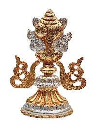 Buddhist Handmade [eight] Set Tibetan Offering Set Of Ashtamangala, [partly Gold Plated, Silver Plated]