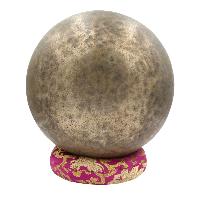 [old], Buddhist [real Antique] Hand Beaten [jambati] Singing Bowl, [select Accessories]