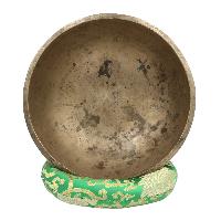 [old], Buddhist [real Antique] Hand Beaten [jambati] Singing Bowl, [select Accessories]