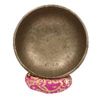 [old], Buddhist [real Antique] Hand Beaten [jambati] Singing Bowl, [select Accessories]