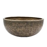 [old], Buddhist [real Antique] Hand Beaten [jambati] Singing Bowl, [select Accessories]