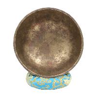 [old], Buddhist [real Antique] Hand Beaten [jambati] Singing Bowl, [select Accessories]
