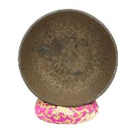 [old], Buddhist [real Antique] Hand Beaten [jambati] Singing Bowl, [select Accessories]