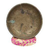[old], Buddhist [real Antique] Hand Beaten [jambati] Singing Bowl, [select Accessories]