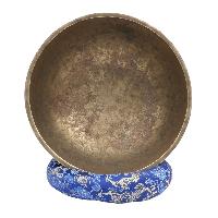 [old], Buddhist [real Antique] Hand Beaten [jambati] Singing Bowl, [select Accessories]