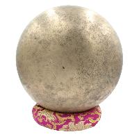 [old], Buddhist [real Antique] Hand Beaten [jambati] Singing Bowl, [select Accessories]