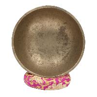 [old], Buddhist [real Antique] Hand Beaten [jambati] Singing Bowl, [select Accessories]