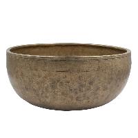 [old], Buddhist [real Antique] Hand Beaten [jambati] Singing Bowl, [select Accessories]