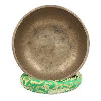 [old], Buddhist [real Antique] Hand Beaten [jambati] Singing Bowl, [select Accessories]