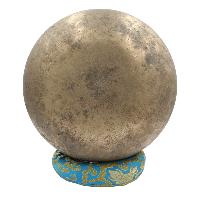 [old], Buddhist [real Antique] Hand Beaten [jambati] Singing Bowl, [select Accessories]