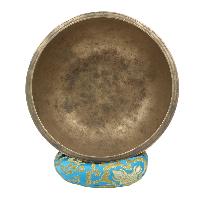 [old], Buddhist [real Antique] Hand Beaten [jambati] Singing Bowl, [select Accessories]