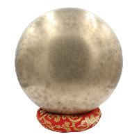 [old], Buddhist [real Antique] Hand Beaten [jambati] Singing Bowl, [select Accessories]