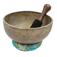 [old], Buddhist [real Antique] Hand Beaten [jambati] Singing Bowl, [select Accessories]