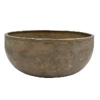 [old], Buddhist [real Antique] Hand Beaten [jambati] Singing Bowl, [select Accessories]