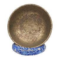 [old], Buddhist [real Antique] Hand Beaten [jambati] Singing Bowl, [select Accessories]