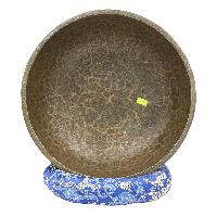 [old], Buddhist [real Antique] Hand Beaten [jambati] Singing Bowl, [select Accessories]