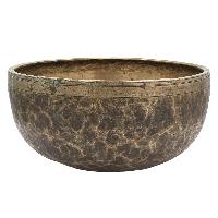 [old], Buddhist [real Antique] Hand Beaten [jambati] Singing Bowl, [select Accessories]