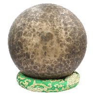 [old], Buddhist [real Antique] Hand Beaten [jambati] Singing Bowl, [select Accessories]