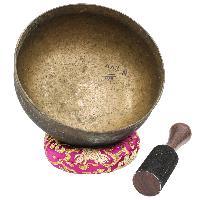 [old], Buddhist Hand Beaten Ultabati Singing Bowl, [real Antique], [select Accessories]