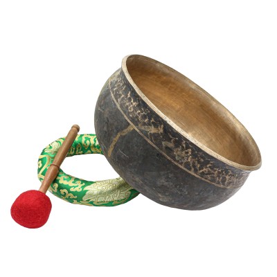 [super Quality], [old], Buddhist Hand Beaten Ultabati Singing Bowl, [real Antique], [select Accessories]